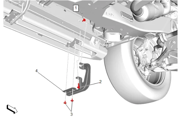 Assist Step Bracket Replacement (BVE) — figure 1