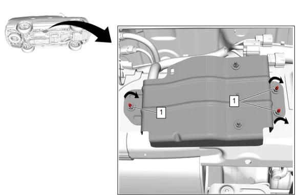 Assist Step Control Module Bracket Replacement — figure 1
