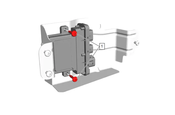 Assist Step Control Module Bracket Replacement — figure 4