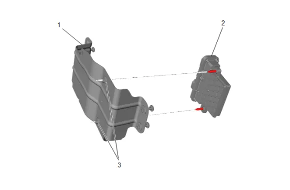 Assist Step Control Module Bracket Replacement — figure 5