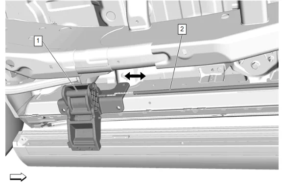 Assist Step Rear Bracket Replacement (B3L) — figure 4