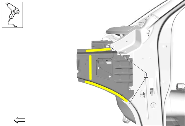 Body Front Structure Parts Replacement — figure 7