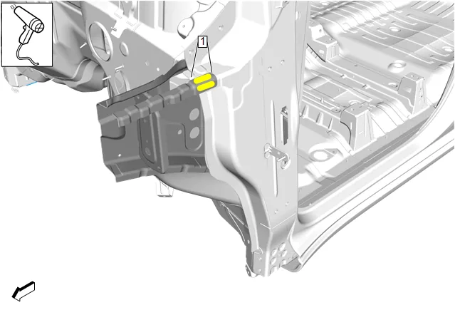Body Front Structure Parts Replacement — figure 11
