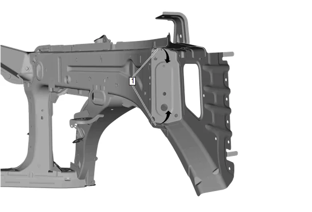 Body Front Structure Parts Replacement — figure 16