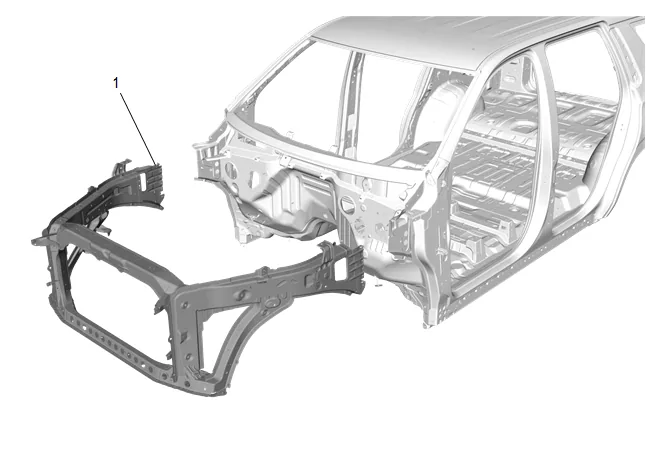 Body Front Structure Parts Replacement — figure 17