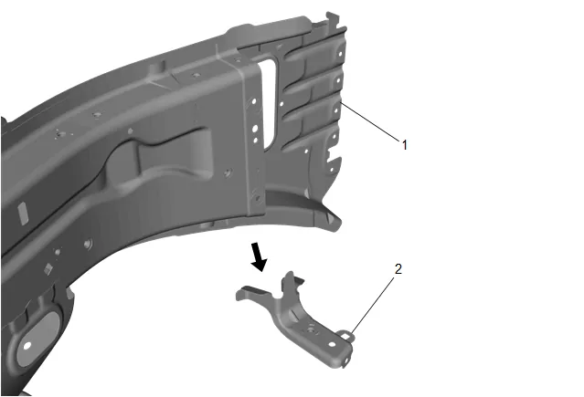 Body Front Structure Parts Replacement — figure 24