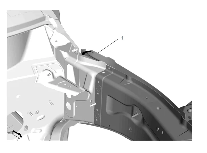 Body Front Structure Parts Replacement — figure 34