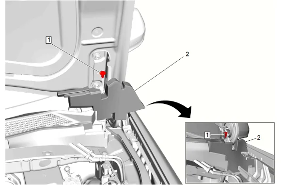 Dash Panel Outer Insulator Replacement - Upper (without LM2) — figure 3