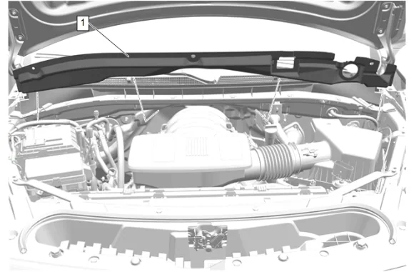 Dash Panel Outer Insulator Replacement - Upper (without LM2) — figure 9