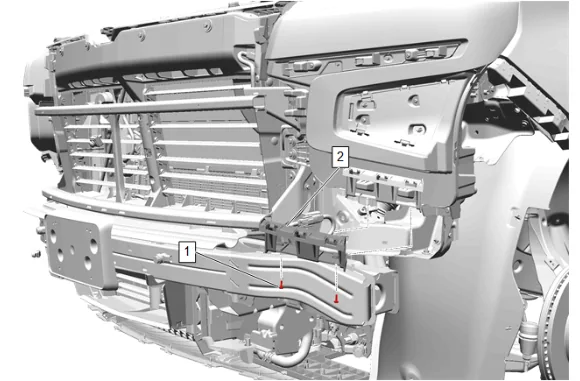 Front Bumper Fascia Headlamp Opening Bracket Replacement - Lower — figure 2