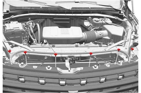 Front Bumper Fascia Removal and Installation (without Front Fascia Extension) — figure 10
