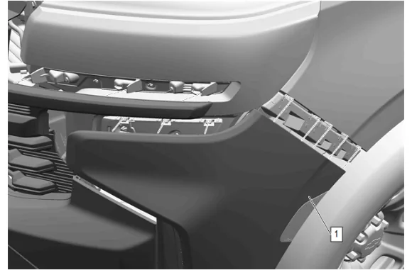 Front Bumper Fascia Removal and Installation (without Front Fascia Extension) — figure 11