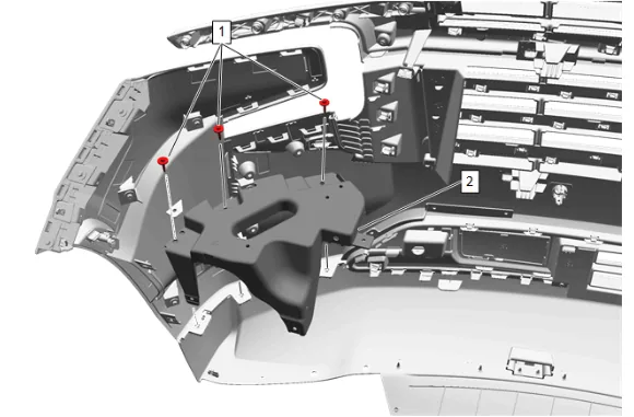 Front Bumper Lower Fascia Replacement (with Front Grille Filler) — figure 2