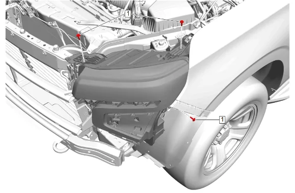 Front Grille Support Reinforcement Replacement — figure 2