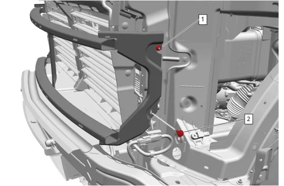 Front Grille Support Reinforcement Replacement — figure 5
