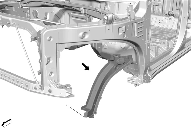Front Wheelhouse Panel Reinforcement Replacement — figure 6