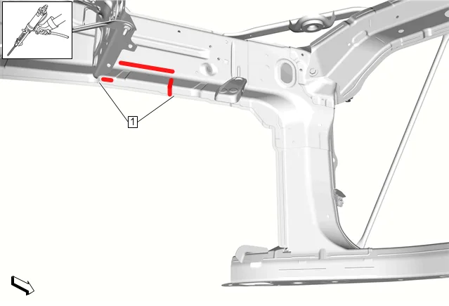 Front Wheelhouse Panel Reinforcement Replacement — figure 11