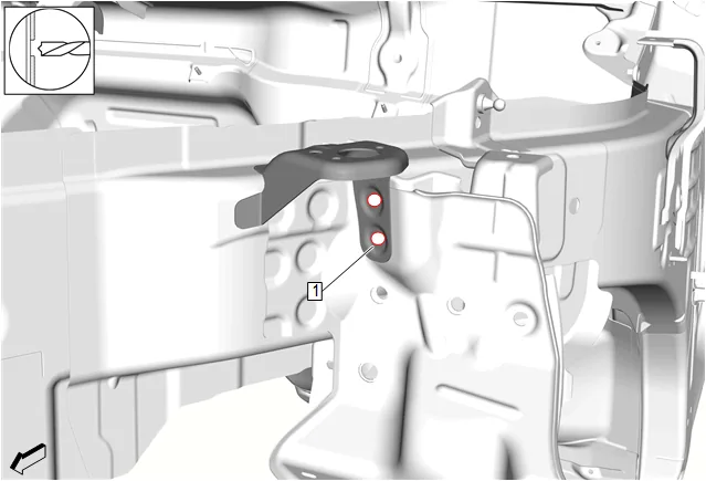 Hood Front Bumper Bracket Replacement (Chevy) — figure 3