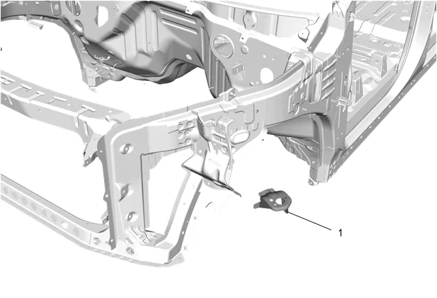 Hood Front Bumper Bracket Replacement (Chevy) — figure 4