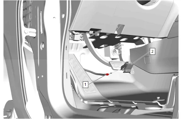 Hood Primary Latch Release Cable Replacement — figure 6