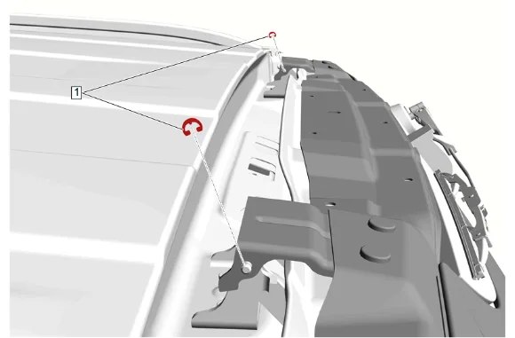 Liftgate Hinge Replacement (with TC2) — figure 10