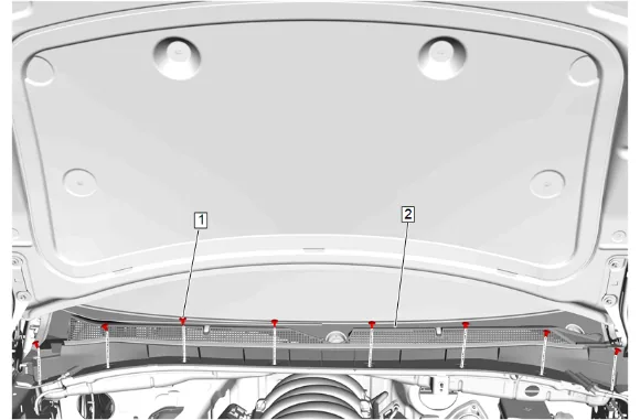 Plenum Front Panel Outer Reinforcement Replacement — figure 4