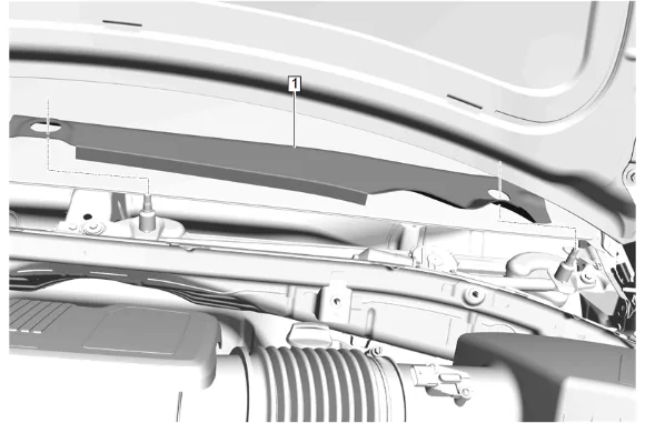 Plenum Front Panel Outer Reinforcement Replacement — figure 5