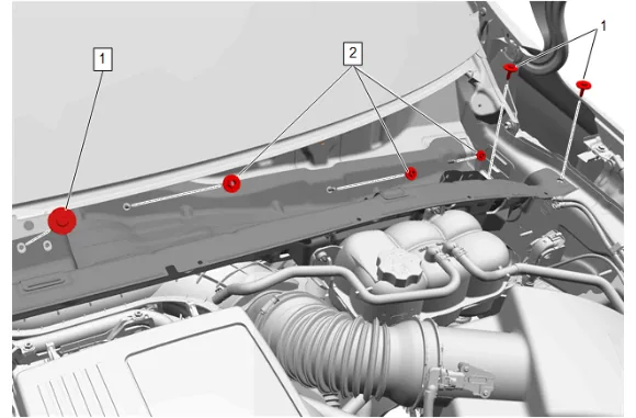 Plenum Front Panel Outer Reinforcement Replacement — figure 7