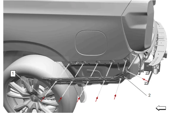 Rear Bumper Fascia Guide Replacement — figure 2