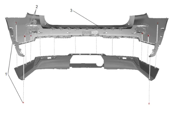 Rear Bumper Lower Fascia Replacement — figure 11