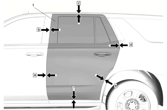 Rear Side Door Adjustment — figure 1
