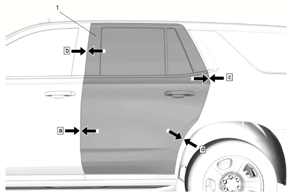 Rear Side Door Adjustment — figure 2