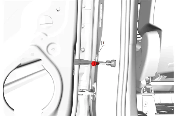 Rear Side Door Weatherstrip Replacement - Door Side — figure 1
