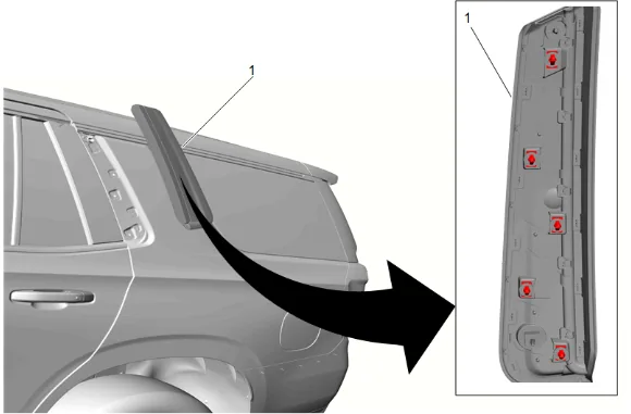 Body Side Rear Window Replacement — figure 1