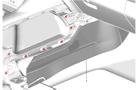 Front Floor Console Bin Lamp Replacement — figure 15