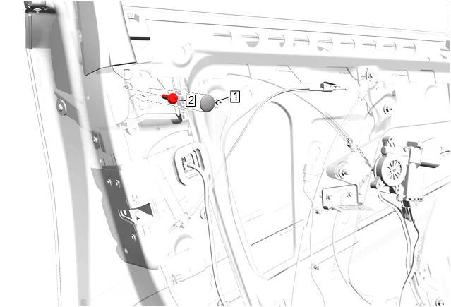 Front Side Door Lock Cylinder Replacement (with nwm) — figure 8