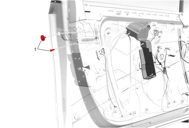Front Side Door Lock Cylinder Replacement (with nwm) — figure 9