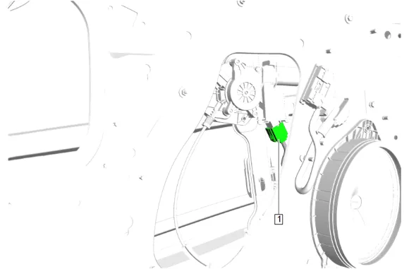Front Side Door Lock Cylinder Replacement (without nwm) — figure 4