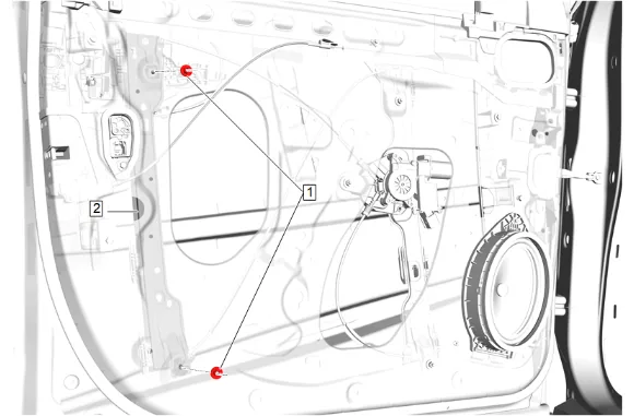 Front Side Door Lock Cylinder Replacement (without nwm) — figure 5