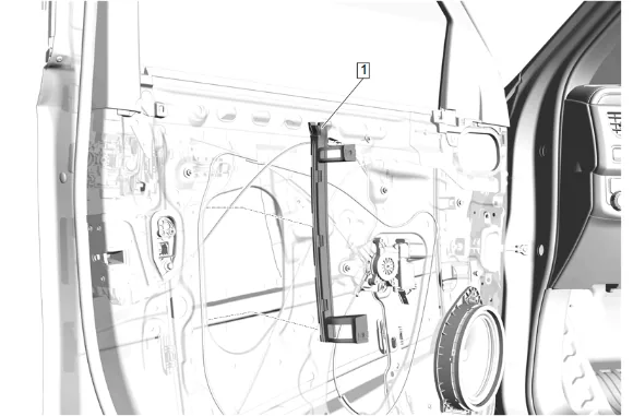 Front Side Door Lock Cylinder Replacement (without nwm) — figure 7