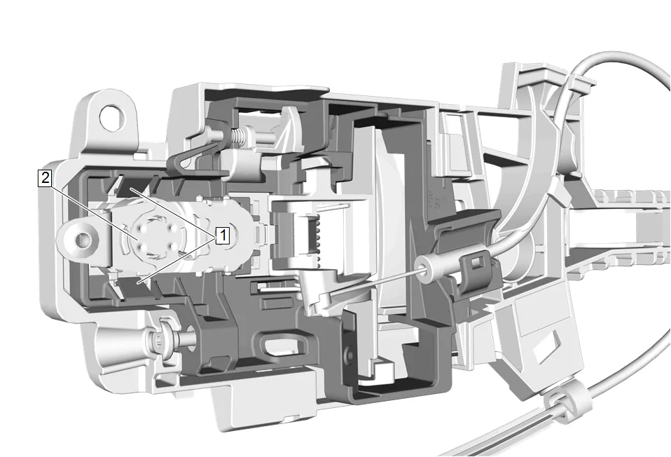 Front Side Door Lock Cylinder Replacement (without nwm) — figure 19