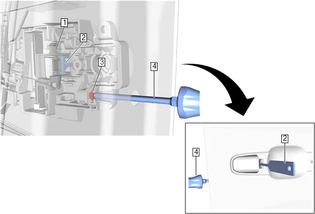 Front Side Door Lock Cylinder Replacement (without nwm) — figure 22