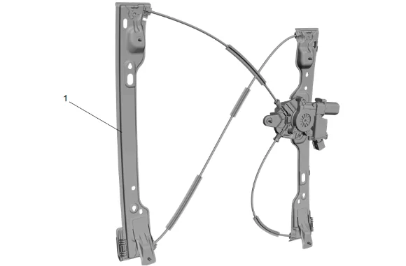 Front Side Door Window Regulator Replacement — figure 5