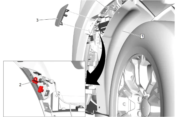 Front Side Marker Lamp Replacement — figure 2