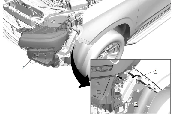 Headlamp Bracket Replacement (Radiator Support) — figure 4