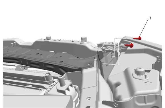 Headlamp Bracket Replacement (Radiator Support) — figure 9