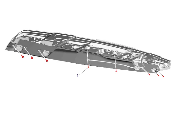 High Mount Stop Lamp Replacement — figure 9
