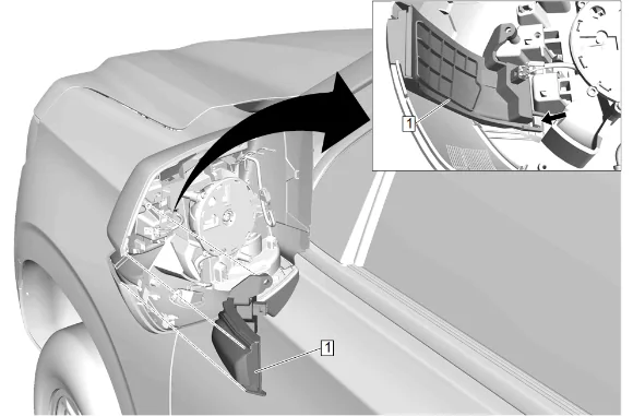 Outside Rearview Mirror Turn Signal Lamp Replacement — figure 8