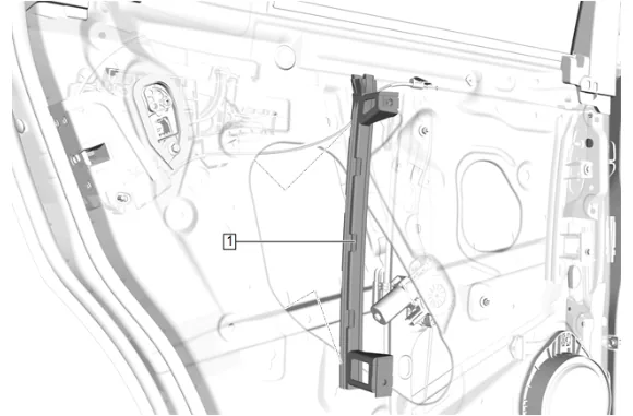 Rear Side Door Inside Handle Cable Replacement — figure 4