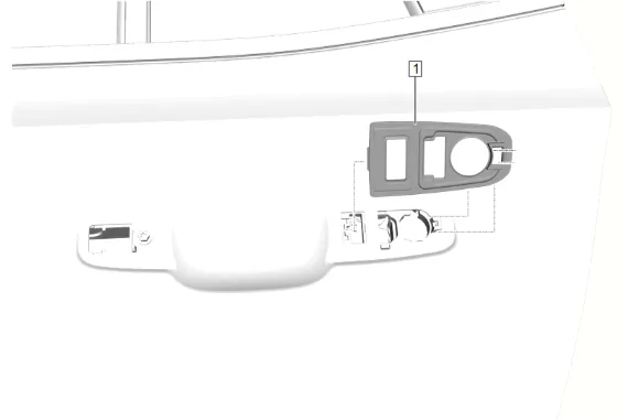 Rear Side Door Inside Handle Cable Replacement — figure 10